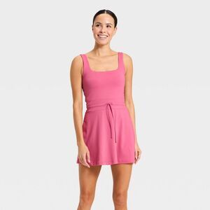 all in motion Rose Pink Tank Dress with Drawstring Waist